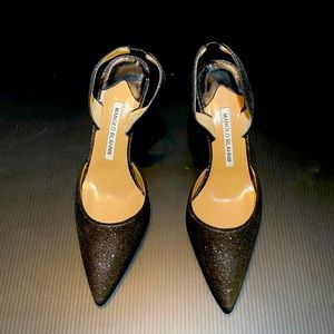 MANOLO BLAHNIK  NEW Carolyne Slingback